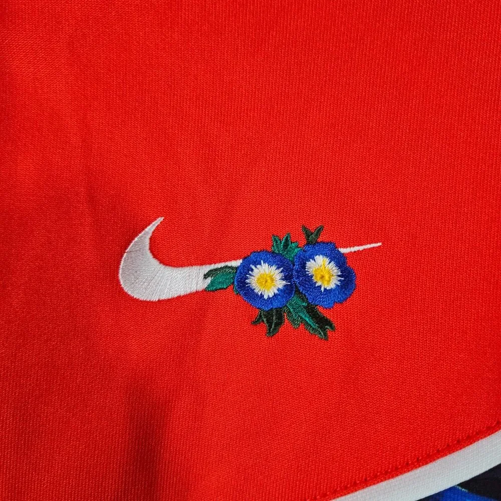 Nike Sports Tropical Full Zip Jacket Hyper Femme Embroidered Sz S Track Jacket